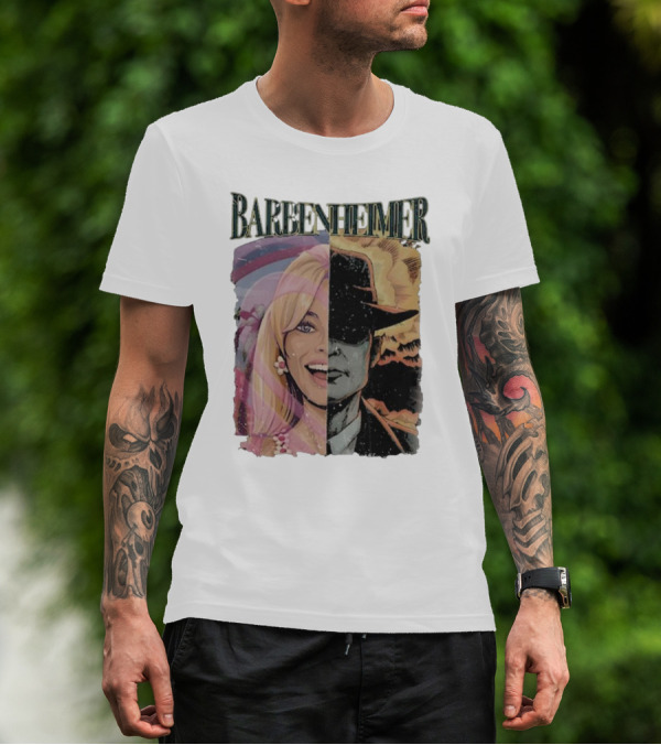 Barbenheimer Vintage I Survived Barbie Oppenheimer Fusion Uk Best Bernheimer India T-Shirt
