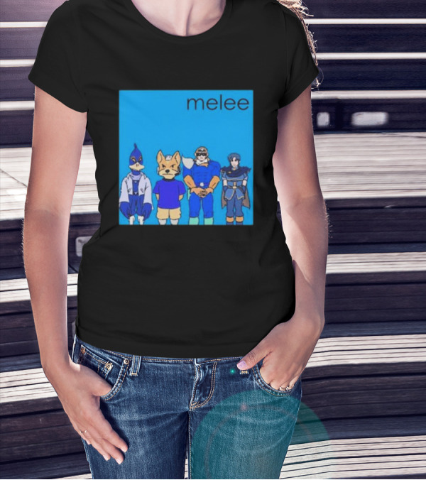 Start GG Shop Melee Blue Album Video Game Characters T-Shirt