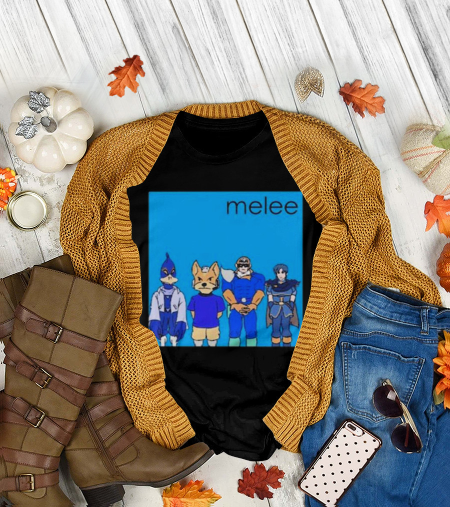 Start GG Shop Melee Blue Album Video Game Characters T-Shirt