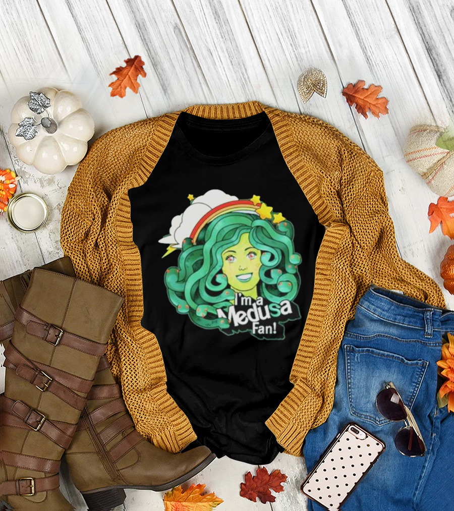 I'm A Medusa Fan Rainbow Stars Clouds T-Shirt
