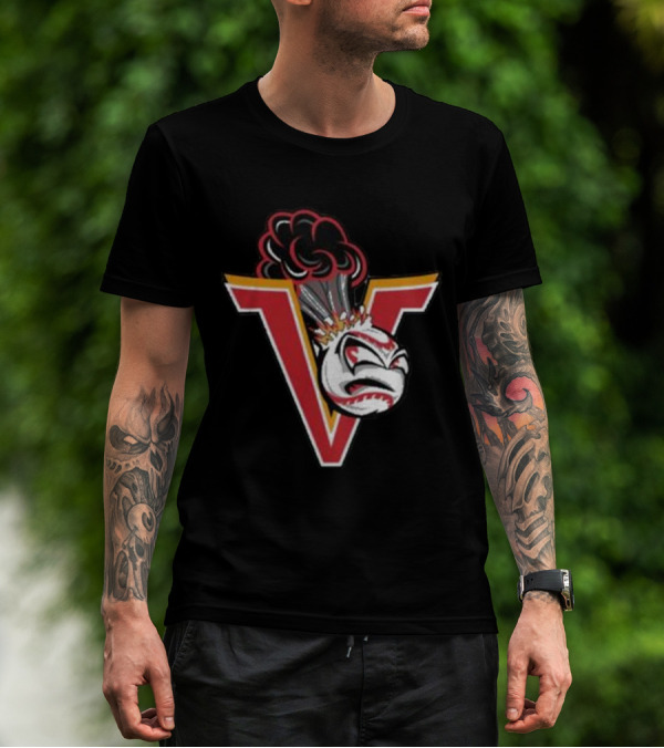 Mavericks Volcanoes Alternate Logo V-Eruption Baseball Mascot T-Shirt