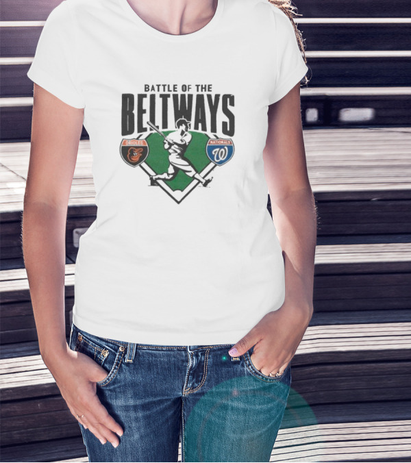 Battle Of The Beltways Orioles Nationals Baseball Rivalry Matchup T-Shirt