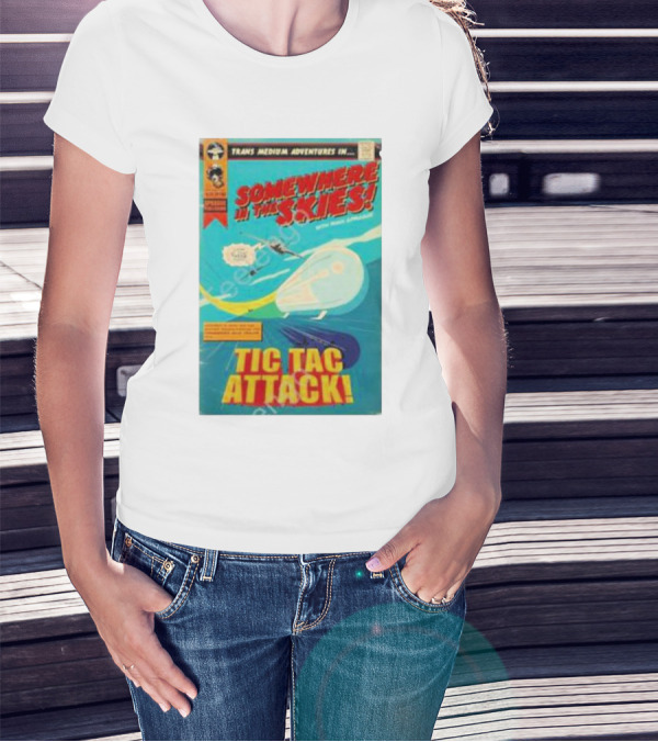 Trans Medium Adventures Somewhere In The Skies Tic Tac Attack T-Shirt