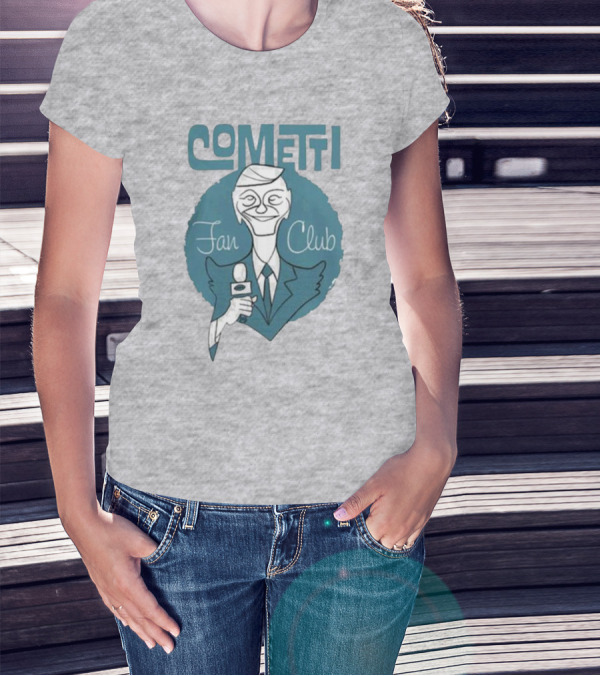 Cometti Fan Club Cartoon Microphone T-Shirt