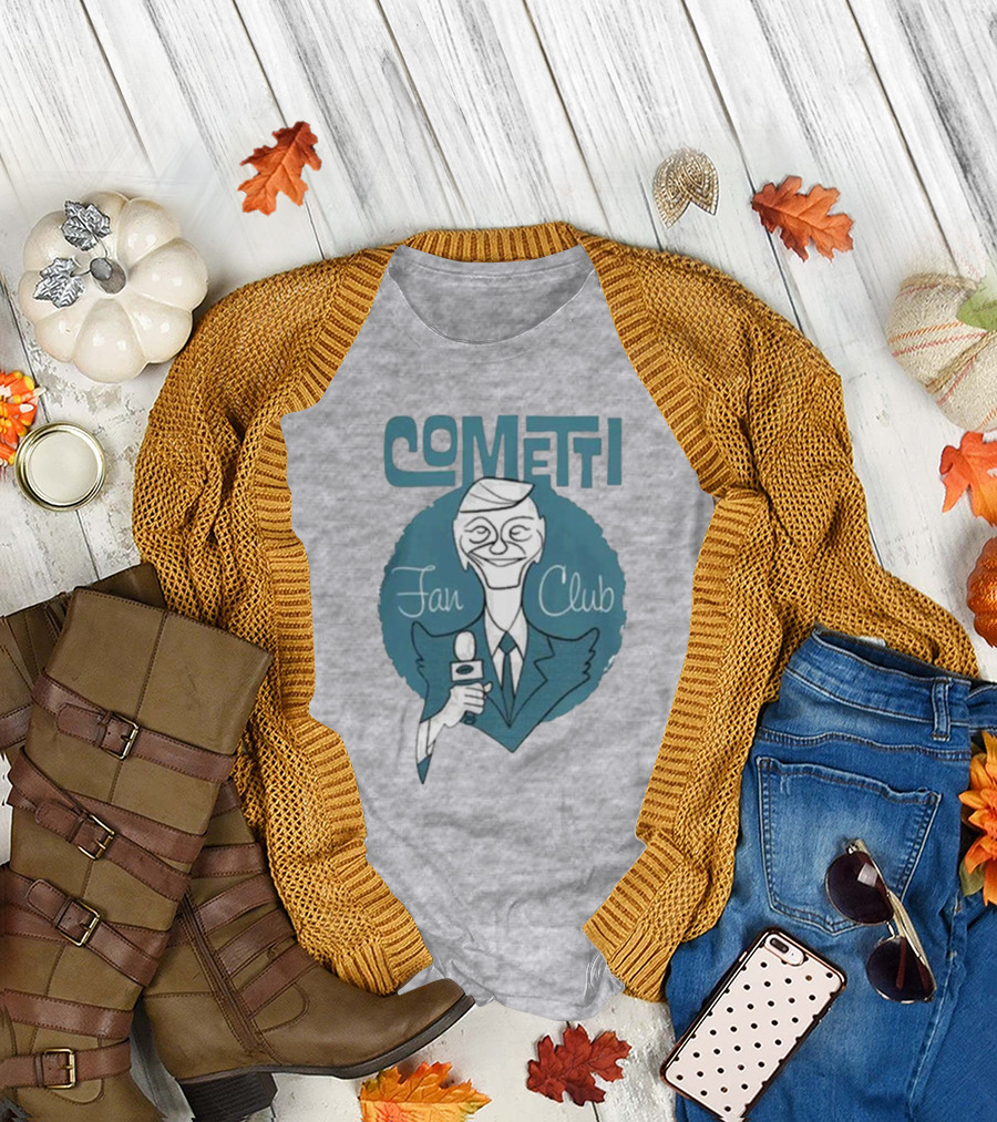 Cometti Fan Club Cartoon Microphone T-Shirt