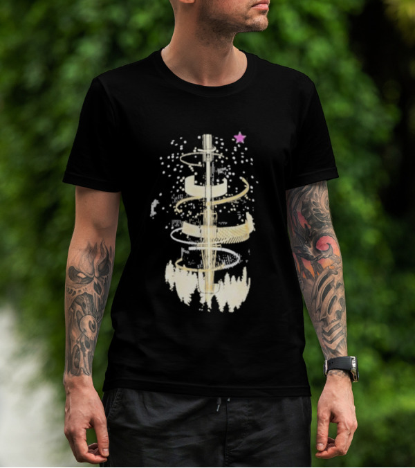 Linus Screwdriver Surrounded By Cosmic Spiral And Purple Star T-Shirt