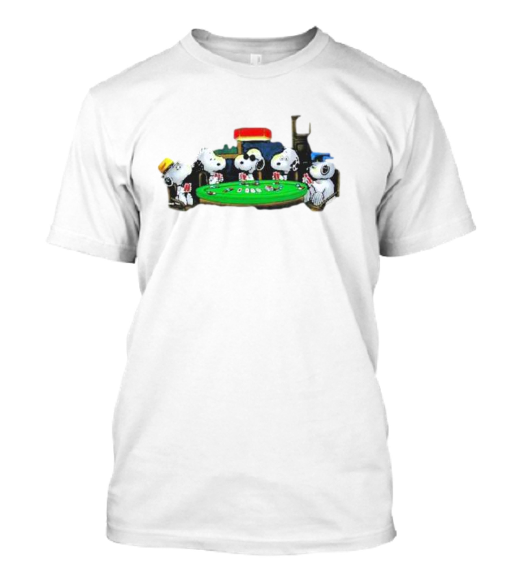 Snoopy Poker Scott Cawthon Medias Peanuts Card Game T-Shirt