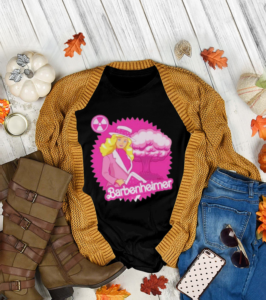 Barbenheimer Boom Pink Atomic Fashion Explosion T-Shirt