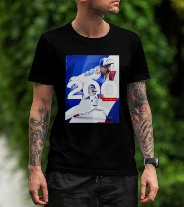 Spencer Strider 200 Strikeouts Season Braves Pitcher Milestone T-Shirt