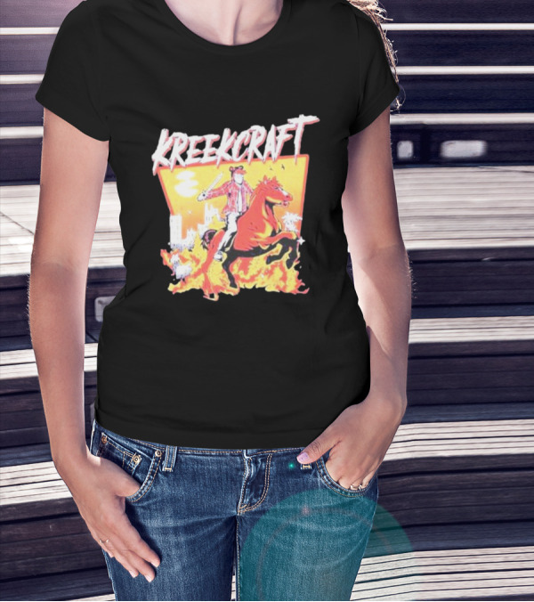 KreekCraft Fiery Horseback Adventure T-Shirt
