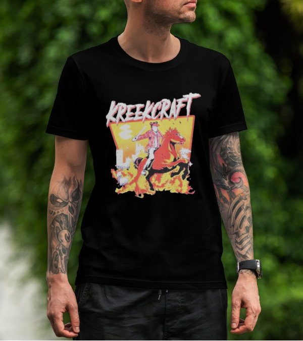 KreekCraft Fiery Horseback Adventure T-Shirt