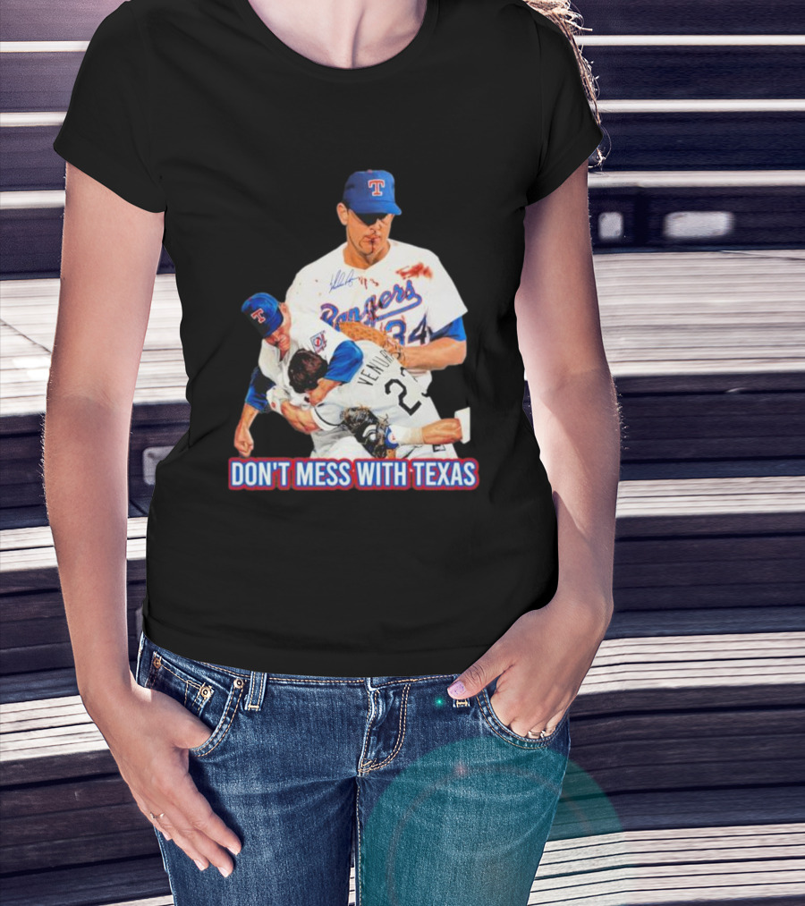 Nolan Ryan Texas Rangers Don’t Mess With Texas Ventura Fight T-Shirt