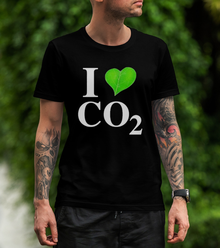 Leaf I Love CO2 Environment Statement Climate Change Awareness T-Shirt
