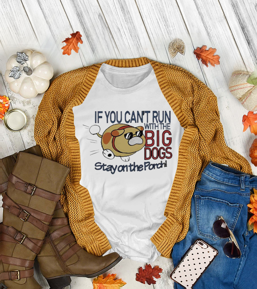Pikmin If You Can’t Run With The Big Dogs Stay On The Porch Bulborb Wearing Sunglasses T-Shirt
