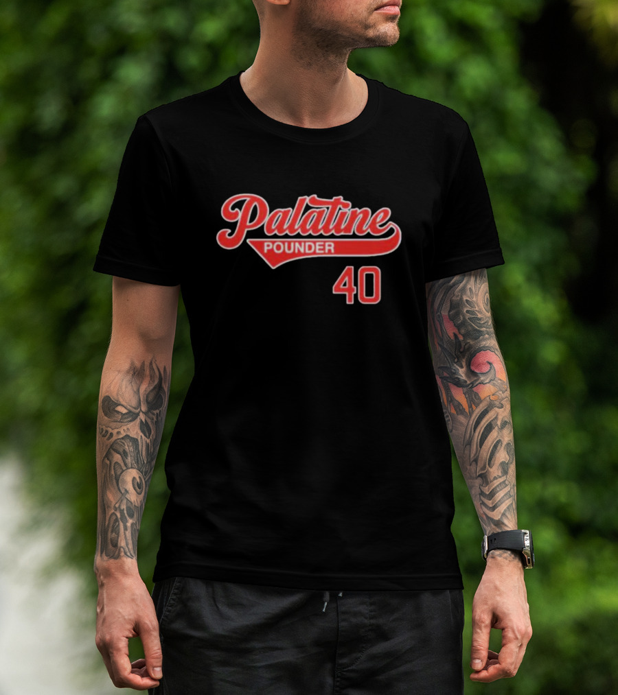 Palatine Pounder 40 Baseball T-Shirt