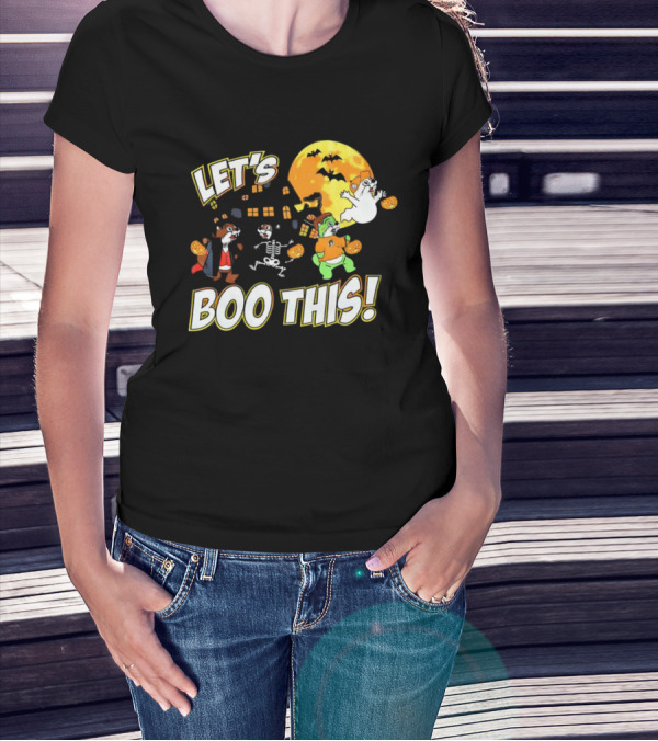 Buc-ee's Halloween Let's Boo This Full Moon Ghosts And Monsters T-Shirt