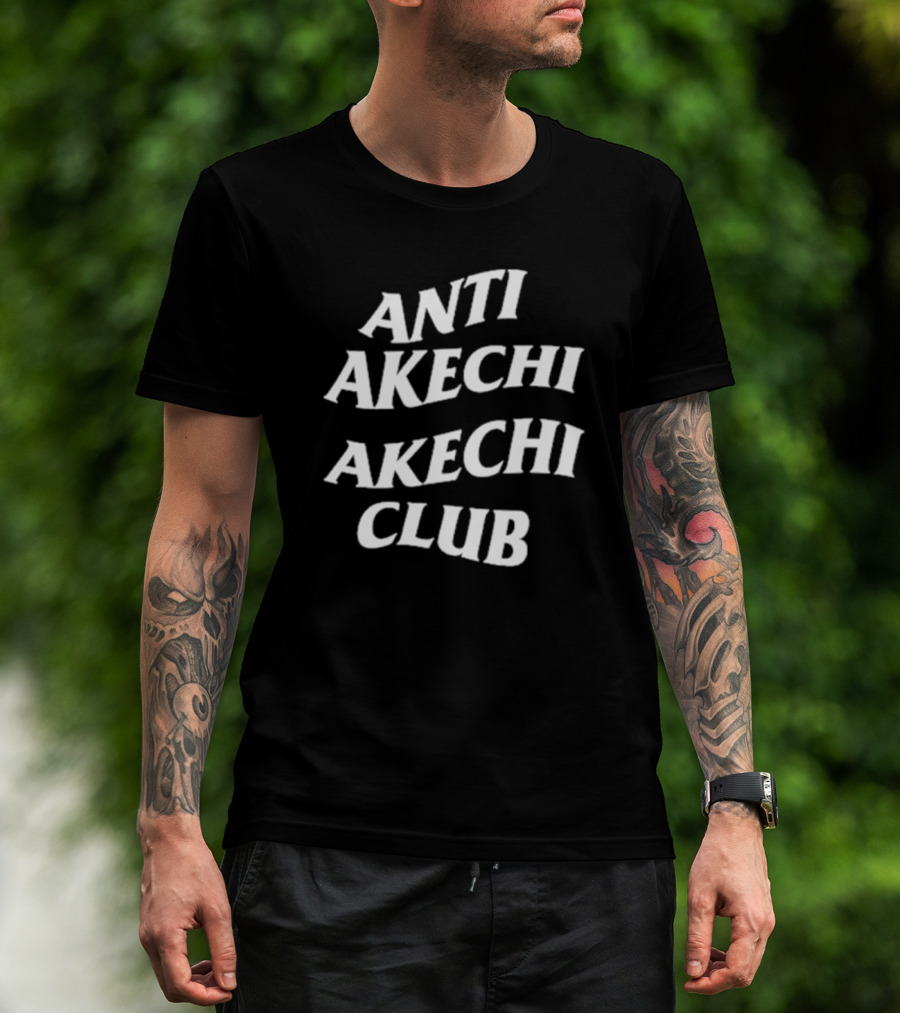 Lilfowl Anti Akechi Akechi Club Text T-Shirt