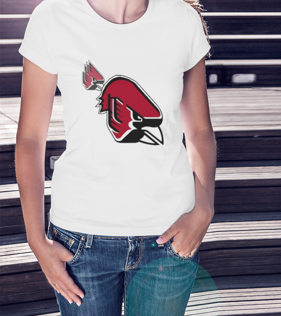 Ball State Cardinal With A Mustache Logo Concept T-Shirt