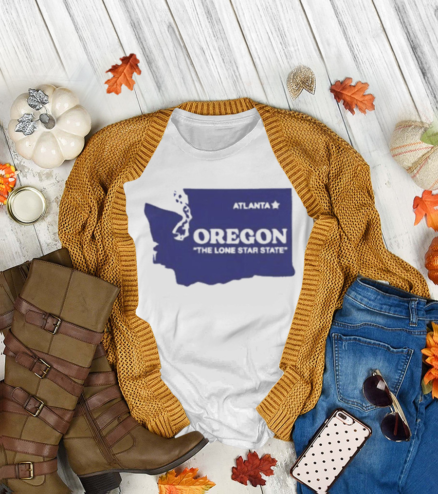 Washington State Oregon The Lone Star State Funny Pacific Northwest Meme T-Shirt