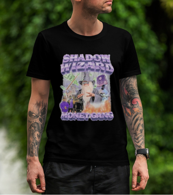 Shadow Wizard Money Gang Swagstimulus Magical Power Dollar Vibes T-Shirt