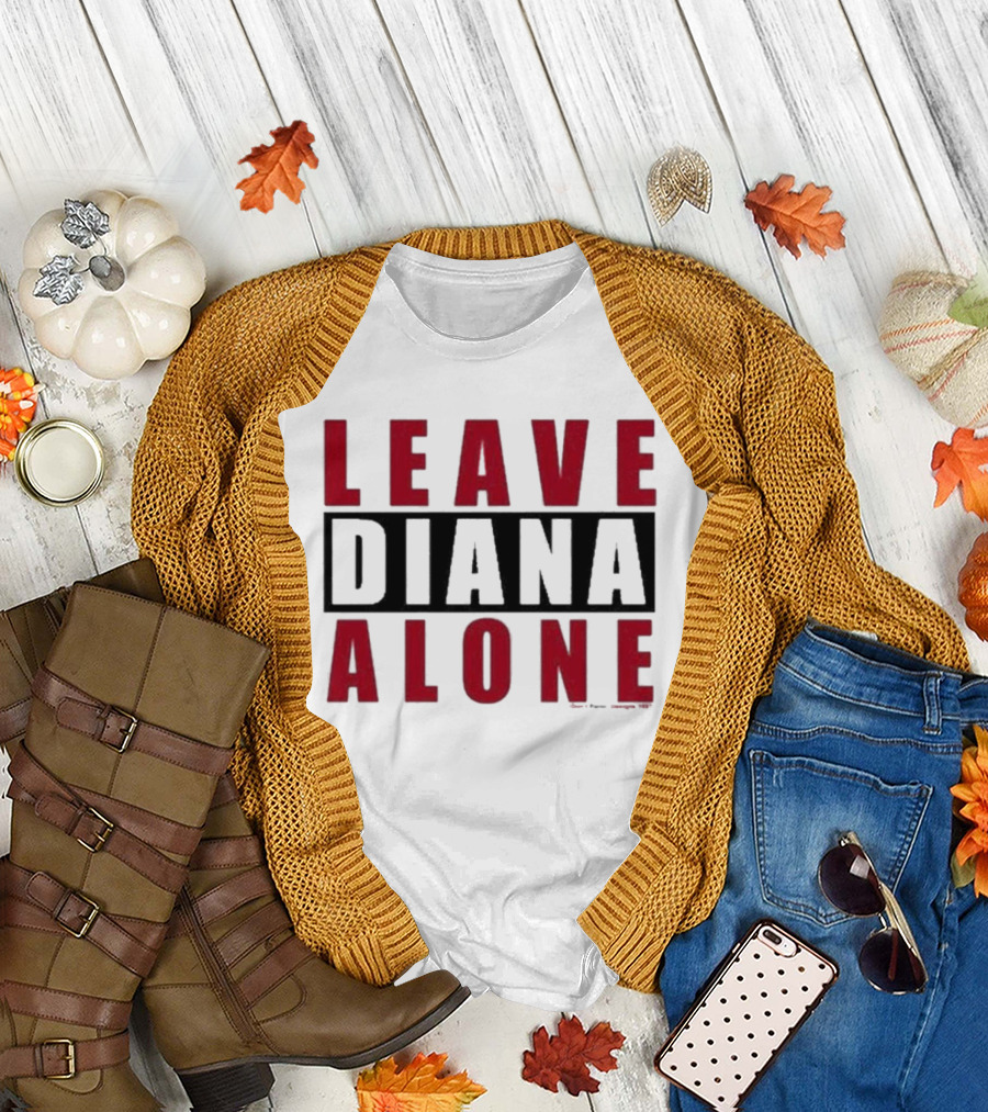 grailed Leave Diana Alone Bold Red T-Shirt