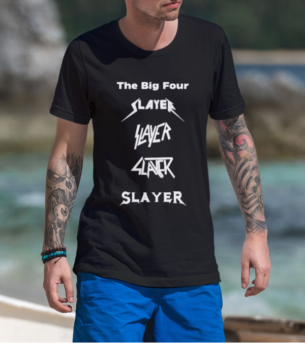 The Big Four Slayer Logos In Iconic Styles T-Shirt