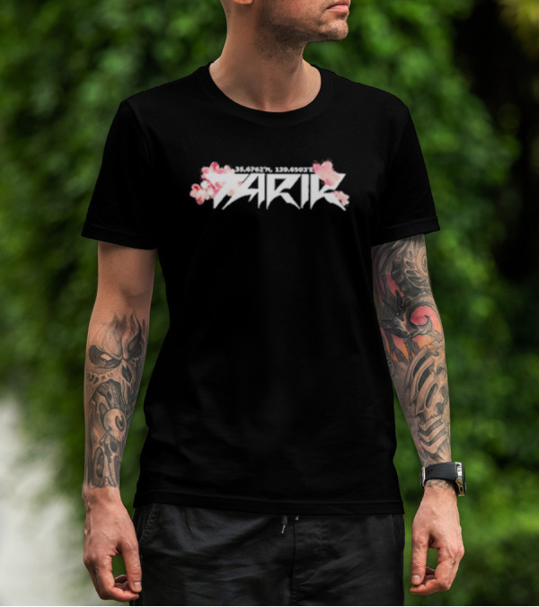 TARIK 35.6762°N 139.6503°E Floral Blossom T-Shirt