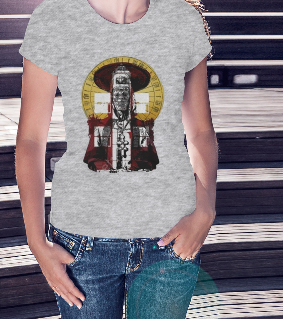 Dozens Of Rebel Moon Roman Numeral Halo Clergyman T-Shirt