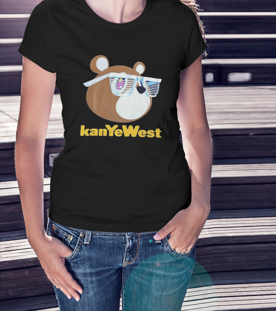 Kanye West Graduation 2007 Merch Mirrored Bear T-Shirt