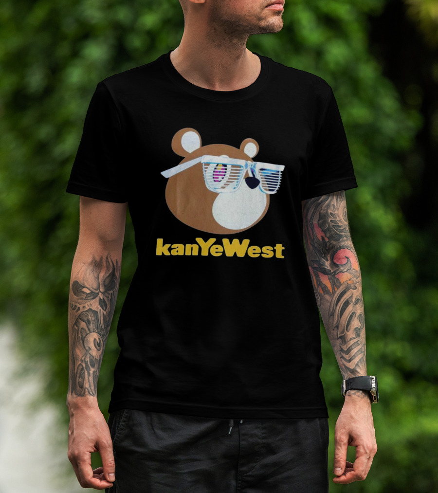 Kanye West Graduation 2007 Merch Mirrored Bear T-Shirt