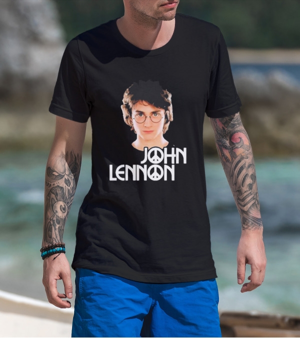 John Lennon Shitheadsteve Peace Symbol Glasses T-Shirt
