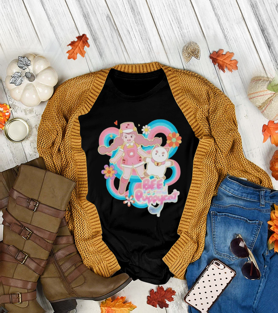 Bee and Puppycat Sunkissed Space Floral Friendship Adventure T-Shirt