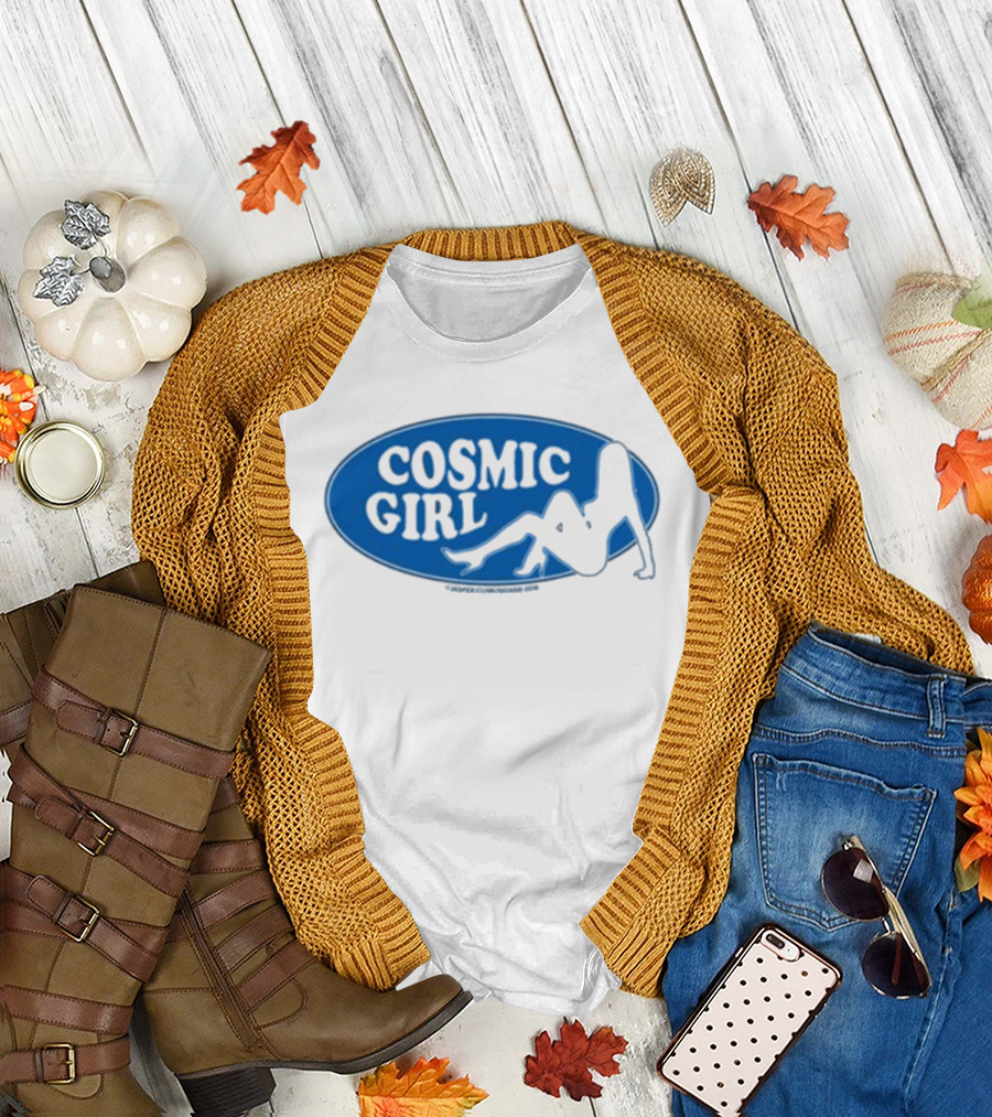 Danahleya Wearing Jasper Cunningham Cosmic Girl T-Shirt