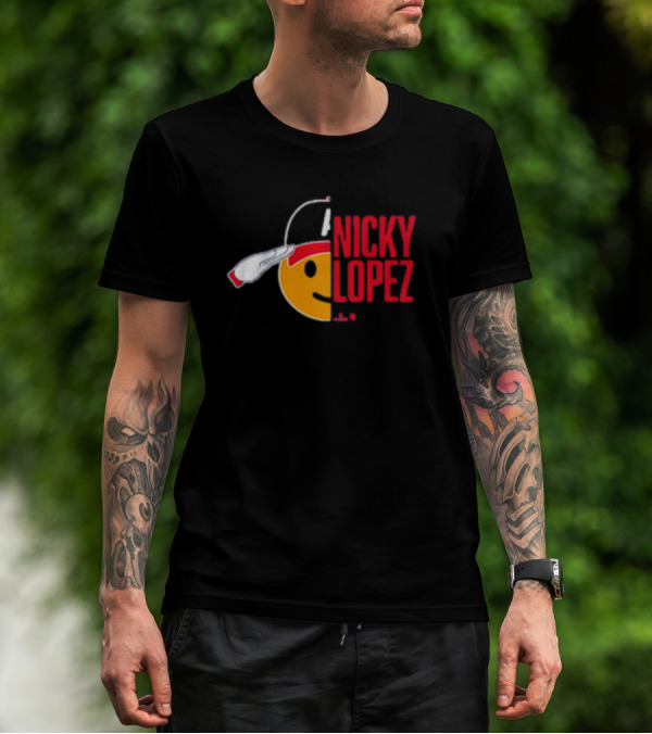 Nicky Lopez Salute Icon Atlanta Braves T-Shirt