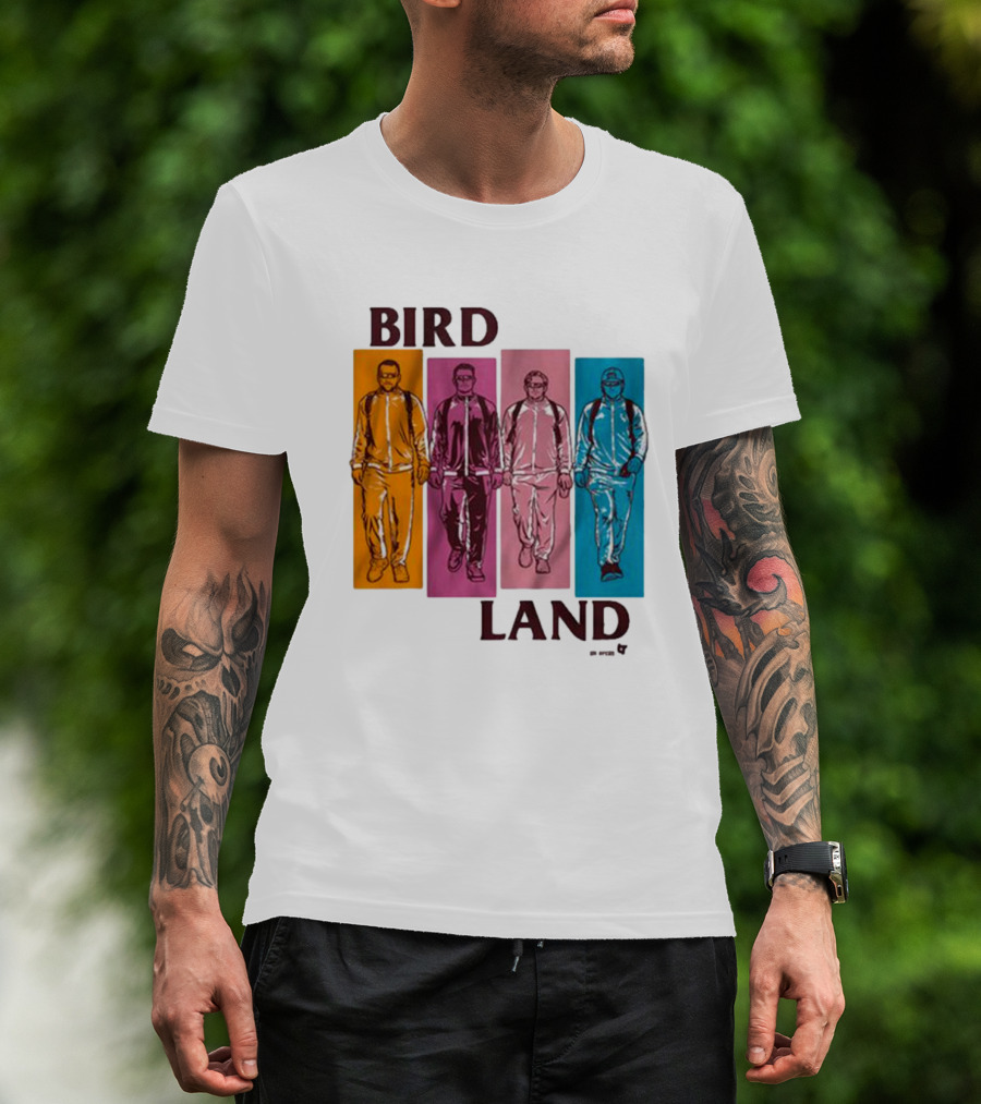 BIRDLAND BROS WALKING COLOR PANELS T-Shirt