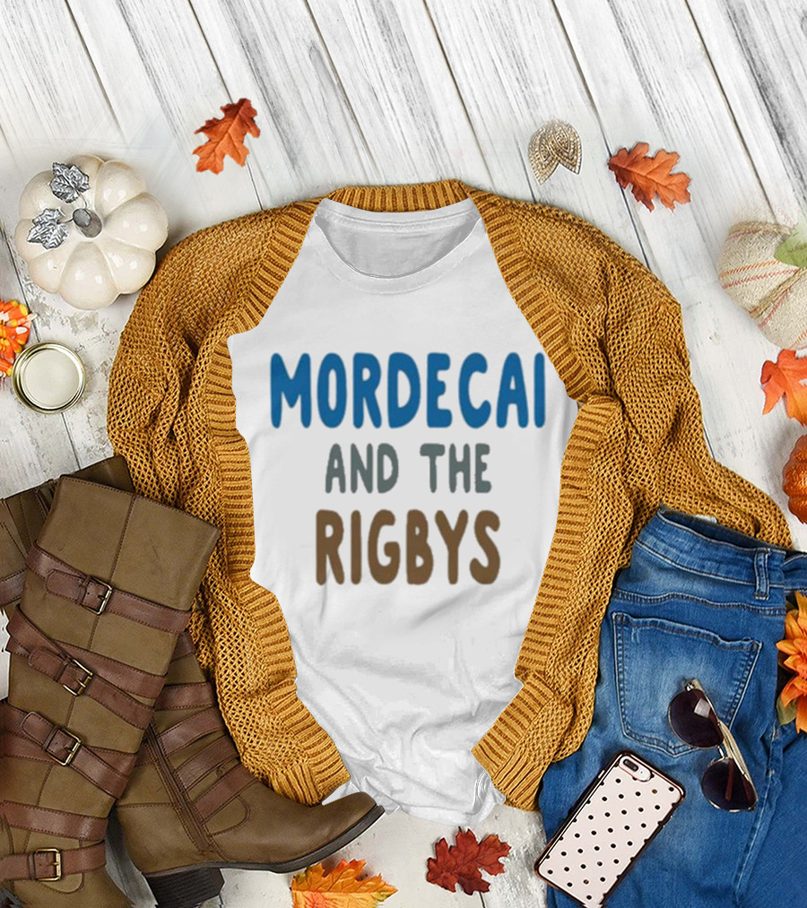 Mordecai and The Rigbys Band Reference From Regular Show T-Shirt