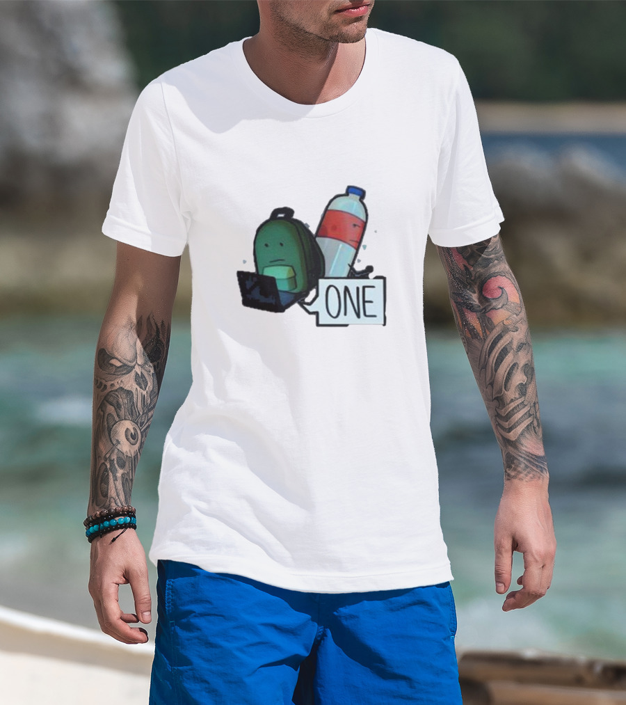 ONE Mystery Solvers Backpack And Bottle T-Shirt
