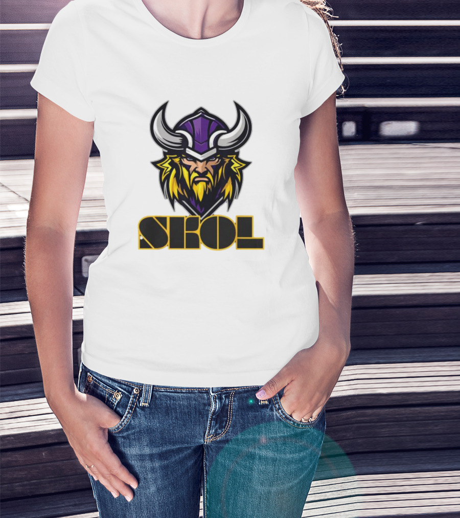 SKOL Scandinavian Pride Minnesota Vikings Warrior T-Shirt