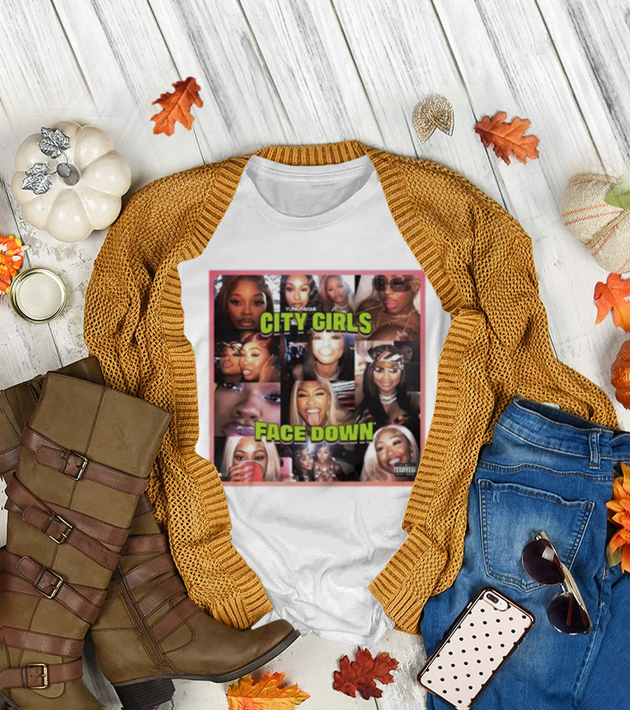 Citygirls Yung Miami Jt City Girls Face Down Parental Advisory T-Shirt