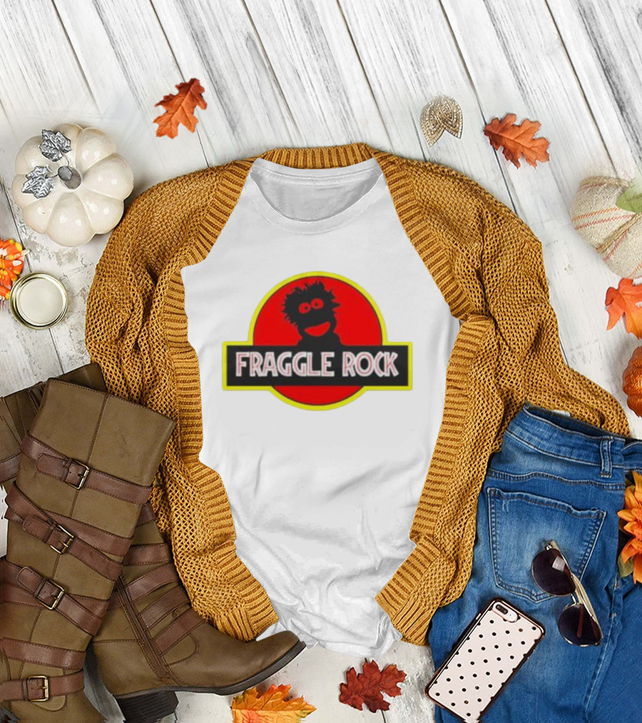 Craig Baird Fraggle Rock Jurassic Park Logo Mashup T-Shirt