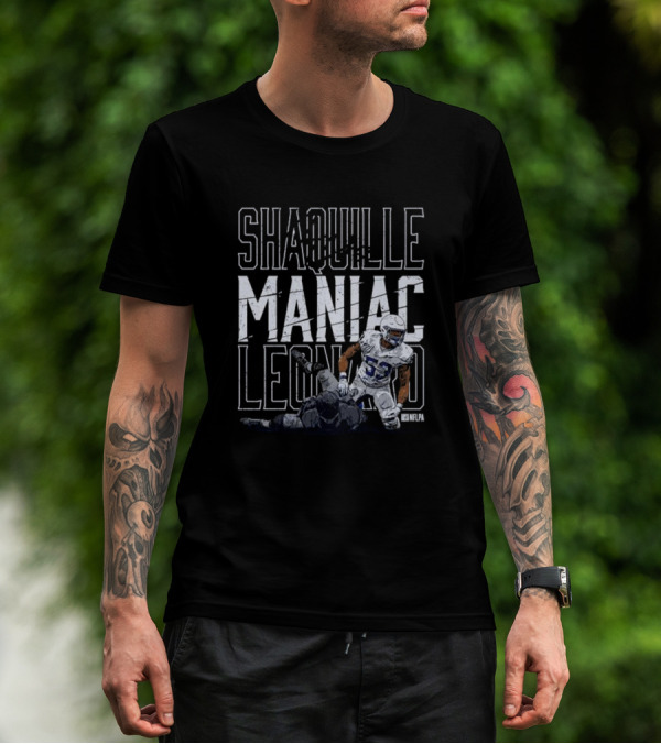 Shaquille Leonard Maniac NFLPA Signature Indianapolis Colts T-Shirt