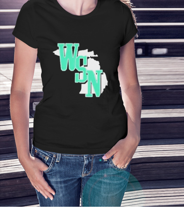 WSN Woodward Sports Michigan Text T-Shirt
