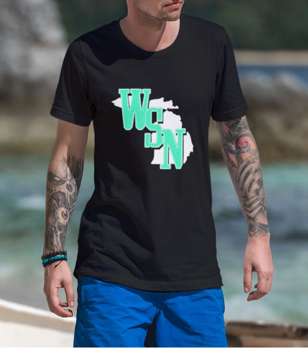 WSN Woodward Sports Michigan Text T-Shirt
