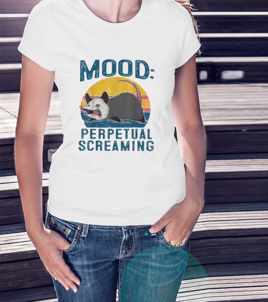 Mood Perpetual Screaming Opossum Vintage T-Shirt