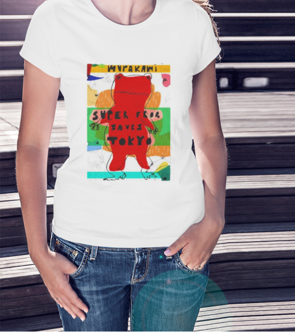Super Frog Saves Tokyo Haruki Murakami T-Shirt