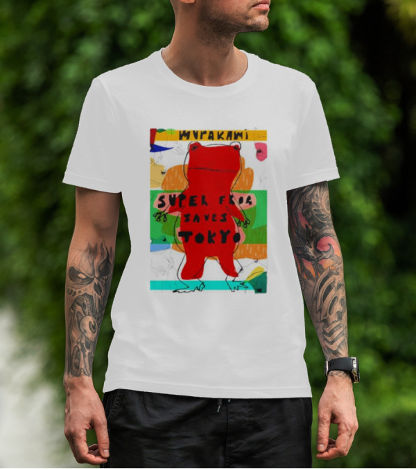 Super Frog Saves Tokyo Haruki Murakami T-Shirt
