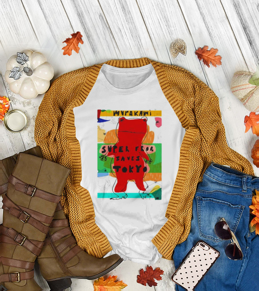 Super Frog Saves Tokyo Haruki Murakami T-Shirt