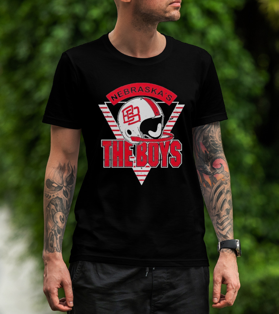 Nebraska’s Bussin' With The Boys Football Helmet Icon The Boys T-Shirt