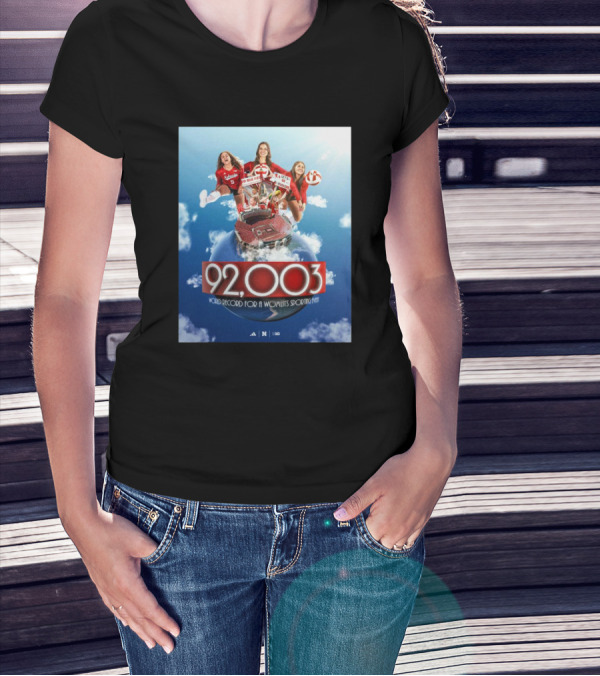Nebraska Cornhuskers Women's Volleyball 92003 World Record For A Women's Sporting Event T-Shirt