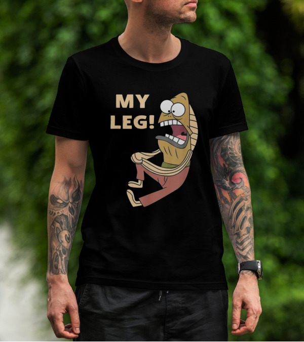 Thebaddestmitch Fred Fish My Leg Scream Character Spongebob Meme T-Shirt